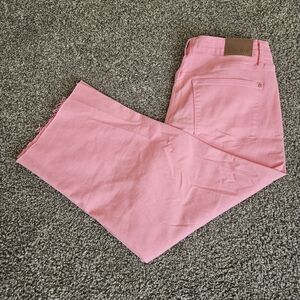 Judy Blue Hot Pink Garment Dyed 18w Jeans Raw Hem